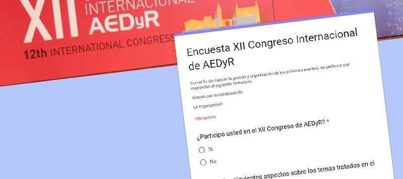 Encuesta XII Congreso Internacional AEDyR