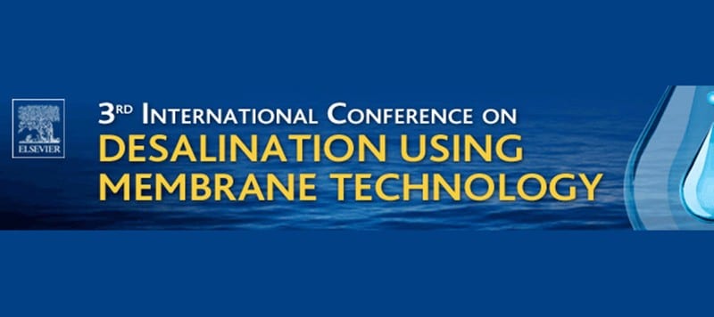 3rd International Conference on Desalination using Membrane Technology