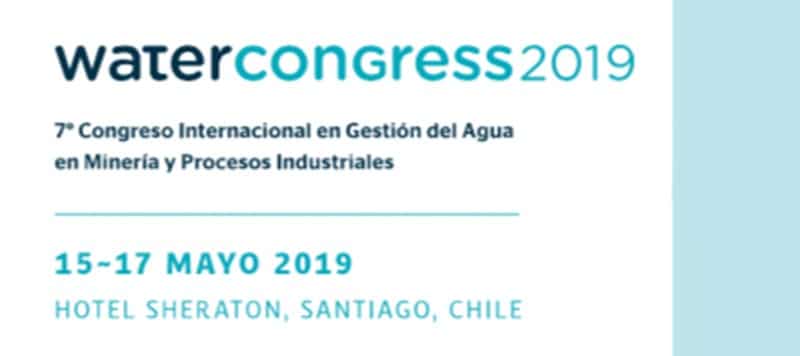 7° Congreso Internacional en Gestión del Agua en Minería y Procesos Industriales